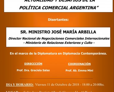 Actualidad y desafíos de la política comercial argentina (11-10)