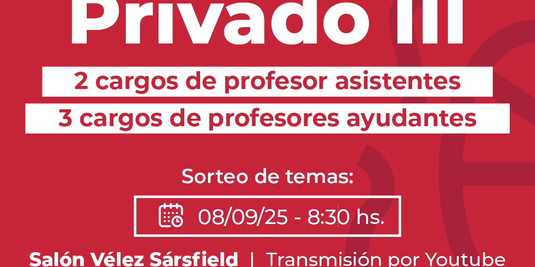 Concurso Derecho Privado III